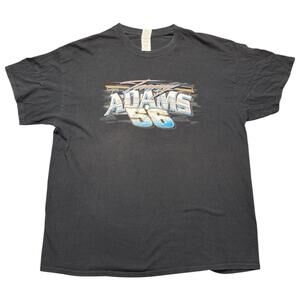 Jimmy Adams 56 Racing Tee Black Graphic Car Shirt Gildan XL Vintage Style